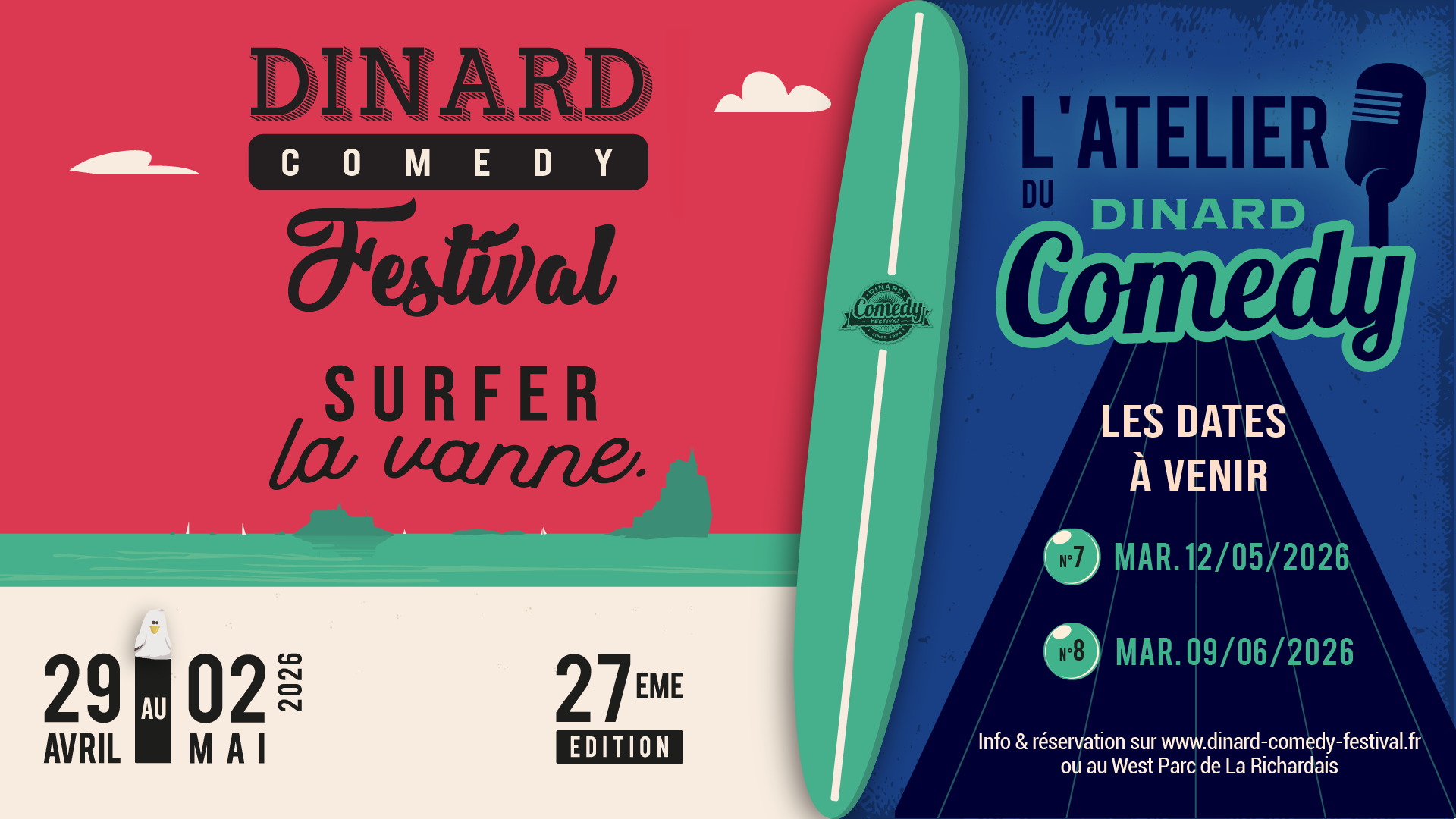Détail affiche Dinard Comedy Festival 2024